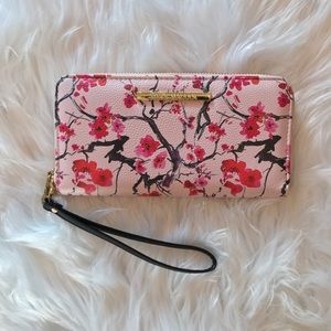 Steve Madden Floral Zip Around Wallet